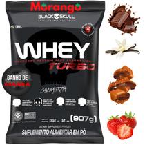 Whey Protein Concentrado TURBO Black Skull 907G - Refil