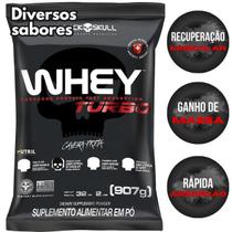 Whey Protein Concentrado TURBO Black Skull 907G - Refil
