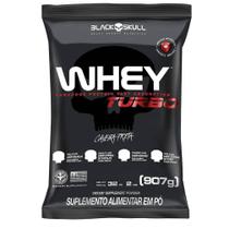 Whey Protein Concentrado Turbo Refil 907g Black Skull