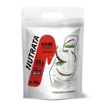 Whey Protein Concentrado W100 Nutrata 900Gr Refil - Original
