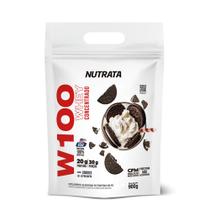 Whey Protein Concentrado W100 Nutrata 900Gr Refil - Original