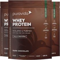 Whey Protein Dark Chocolate 3 X 450g Puravida
