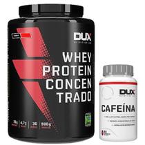 Whey Protein Dux Concentrado 900g + Cafeína Dux 90 cáps