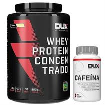 Whey Protein Dux Concentrado 900g + Cafeína Dux 90 cáps