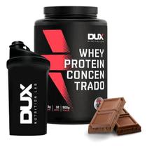 Whey Protein Dux Concentrado Suplemento + Coqueteleira Garrafinha Squeeze - Dux Nutrition