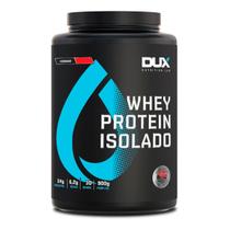 Whey protein dux isolado 900g - morango