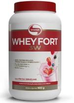 Whey Protein Fort 3W de 900 g Sabor Frutas Vermelhas - Vitafor