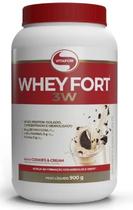 Whey Protein Fort 3W de 900g Sabor Cookies & Cream - Vitafor