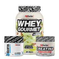 Whey Protein Gourmet Pote 907g + Creatina 300g + Glutamina 150g -FN Forbis