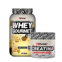 Whey Protein Gourmet Pote 907g + Creatina Power Explosion 300g - FN Forbis