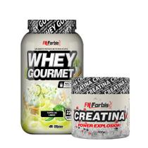 Whey Protein Gourmet Pote 907g + Creatina Power Explosion 300g - FN Forbis