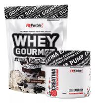 Whey Protein Gourmet Refil 907g + Creatina Extreme Pump 150g Fn Forbis