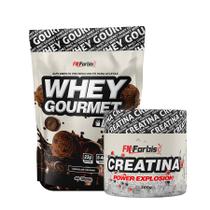 Whey Protein Gourmet Refil 907g + Creatina Power Explosion 300g - FN Forbis