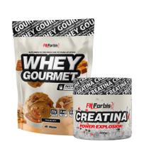 Whey Protein Gourmet Refil 907g + Creatina Power Explosion 300g - FN Forbis