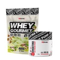 Whey Protein Gourmet Refil 907g + Glutamina 150g + Bcaa 100 Caps - Fn Forbis