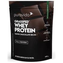 Whey Protein Grassfed Chocolate Belga 450g - PuraVida Whey Protein Grassfed Chocolate Belga 450g - PuraVida