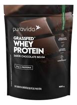 Whey Protein Grassfed Puravida Chocolate Belga 900g Sabor:Chocolate Belga