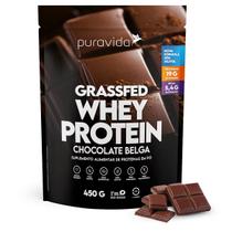 Whey Protein Grassfed Sabor Chocolate Belga - Puravida 450g