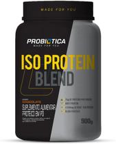 Whey Protein Iso Protein Blend Pote 900g Sabor Chocolate Probiótica