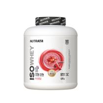 Whey Protein Iso Sabor Morango Pote 1,8kg Nutrata