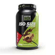 Whey Protein Iso Size Zero Lactose Sabor Wafer Chocolate 900g Synthesize