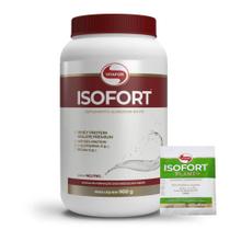 Whey Protein Isofort (900g) - Vitafor + Sachê Whey Variado