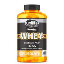 Whey Protein Isolado 250 cápsulas 550mg Unilife