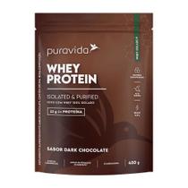 Whey Protein Isolado 450g Puravida - Dark Chocolate