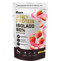 Whey Protein Isolado 90% Growth Sabor Morango 1kg Whey Protein Isolado 90% Growth Sabor Morango 1kg