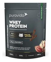 Whey Protein Isolado Chocolate Língua de Gato 450G PURAVIDA Whey Protein Isolado Chocolate Língua de Gato 450G PURAVIDA