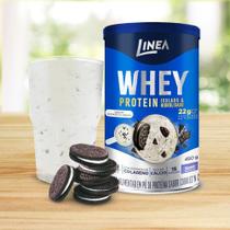 Whey Protein Isolado E Hidrolisado Sabor Cookies N Cream Lata 450G - Linea