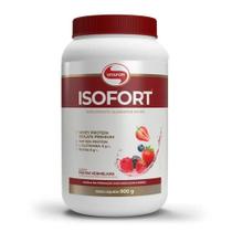 Whey Protein Isolado Isofort Vitafor Sabor Frutas Vermelhas 900g Whey Protein Isolado Isofort Vitafor Sabor Frutas Vermelhas 900g