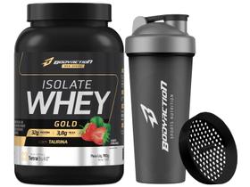 Whey Protein Isolado Isolate Gold 900g Zero Lactose + Coqueteleira - Bodyaction