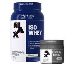 Whey Protein Isolado Isowhey 900g + Creatina Creapure - 300g - Max Titanium