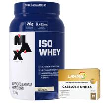 Whey Protein Isolado Isowhey 900g - Max Titanium + Cabelos e Unhas - 30 Cáps - Lavitan