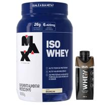 Whey Protein Isolado Isowhey 900g - Max Titanium + Whey Shake - 250ml - Dux