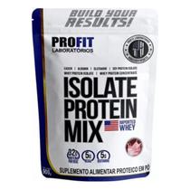 Whey Protein Isolado Mix Refil Morango Profit 900g