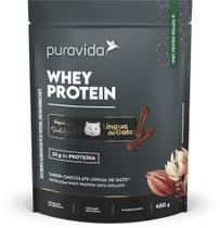 Whey protein isolado, pura vida 450g , sabor língua de gato