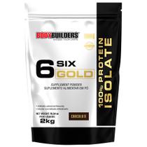 Whey Protein Isolado Six Gold 2 Kg Exclusivo- Suplemento em pó para Aumento de Massa Muscular - Bodybuilders