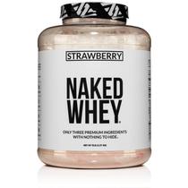 Whey Protein NAKED Strawberry Grass Fed 2,27 kg - 61 porções