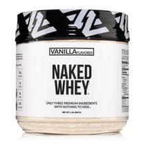 Whey Protein Naked Vanilla 500g alimentado com capim com açúcar de coco