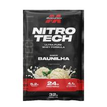 Whey Protein Nitro Tech 10 Sachês 32g Muscletech Baunilha Sabor:baunilha