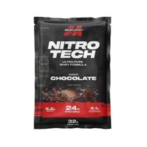 Whey Protein Nitro Tech 10 Sachês 32g Muscletech Chocolate Sabor:chocolate