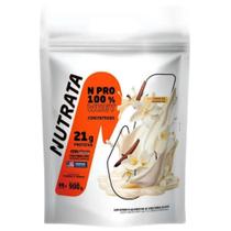Whey protein npro 100% refil 900g sabor baunilha - NUTRATA Whey protein npro 100% refil 900g sabor baunilha - NUTRATA