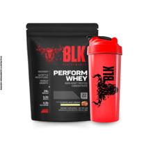 Whey Protein Perform Whey (880g) Proteína Concentra - Blk Performance + Coqueteleira