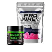 Whey Protein Refil 1Kg + Pré Treino 250g Insanity - Pro Healthy