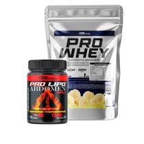 Whey Protein Refil 1Kg + Pro Lipo Abdomen 120 Capsulas - Pro Healthy