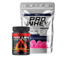 Whey Protein Refil 1Kg + Pro Lipo Abdomen 120 Capsulas - Pro Healthy