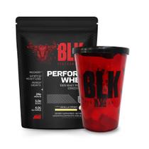 Whey Protein Refil Perform Whey (880g) Proteína Concentra - Blk Performance + Copo exclusivo BLK