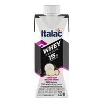 Whey Protein Sabor Coco com Batata-Doce Sem Açúcar Italac 250ml